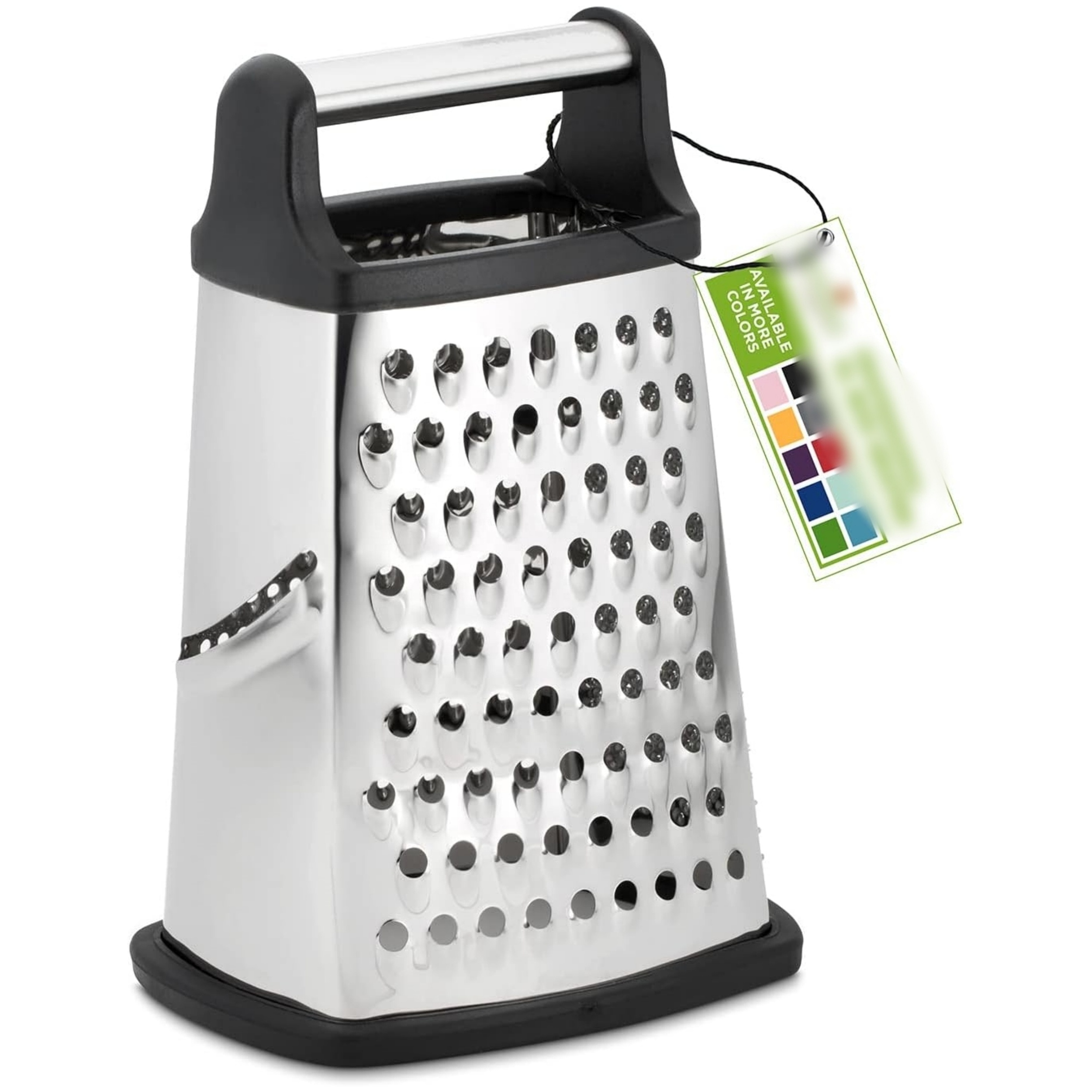 Professional Cheese Grater Stainless Steel XL Size 4 Sides Perfect Box Grater for Parmesan Cheese, Vegetables, Ginger Kitchen Gr