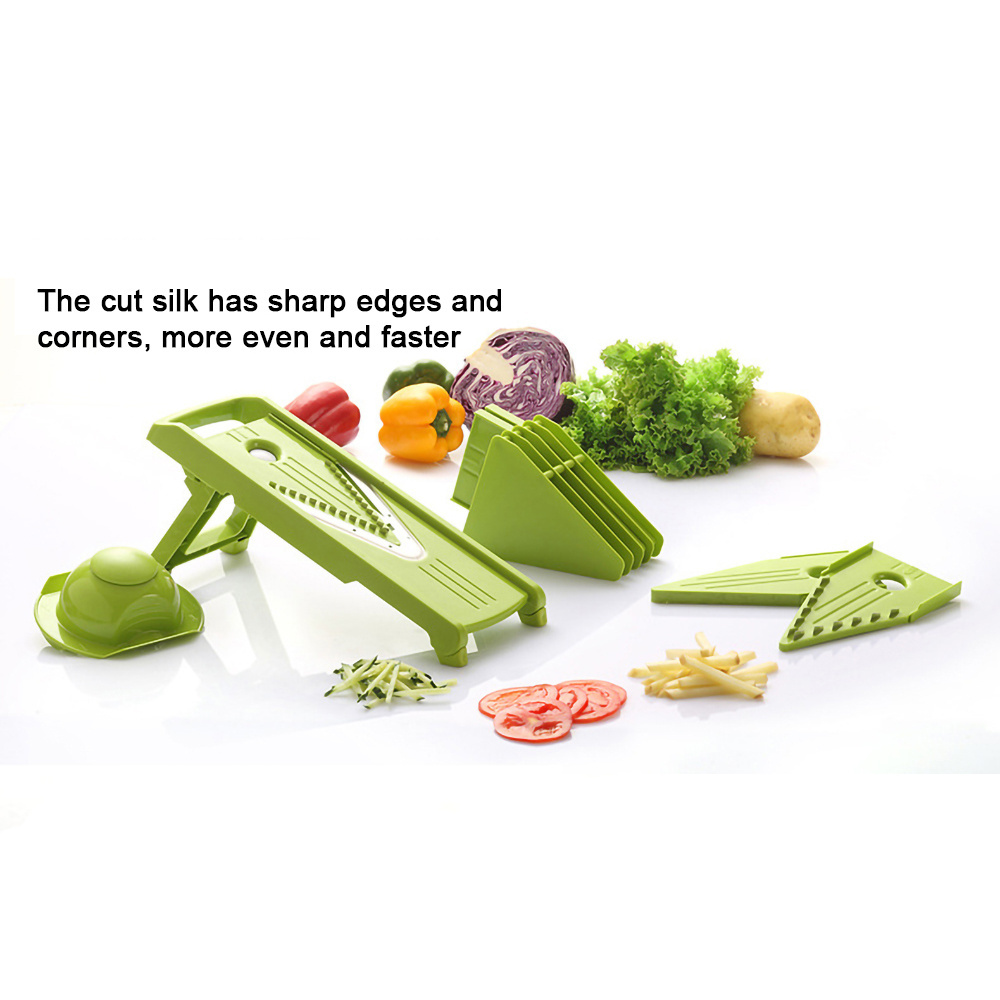 4 Blade Multifunctional Vegetable Fruit V Slicer Potato Peeler Lemon Slicing Tool Vegetable Julienne Cutter