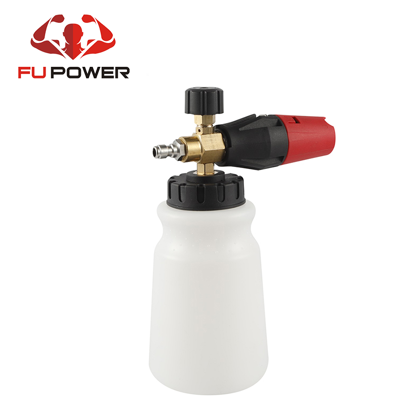 FUPOWER Snow Foam Spray Gun Car Wash Sprayer Lance Uses Hose Pipe Sprayer 1000ml Bottle High Pressure Car Washer Foam Nozzle