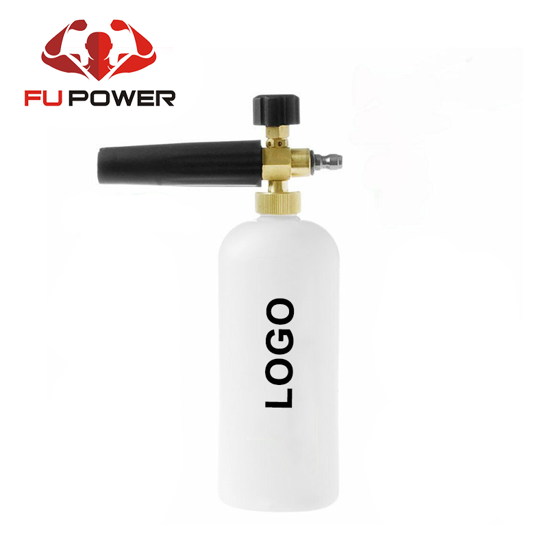 Pressure Washer Snow Foam Lance 1/4'' Spray Jet Car Wash Cannon Gun 1L Foam Pot  Soap foam pot