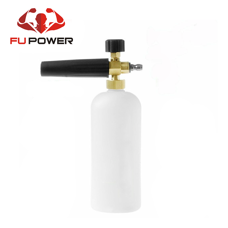 Pressure Washer Snow Foam Lance 1/4'' Spray Jet Car Wash Cannon Gun 1L Foam Pot  Soap foam pot