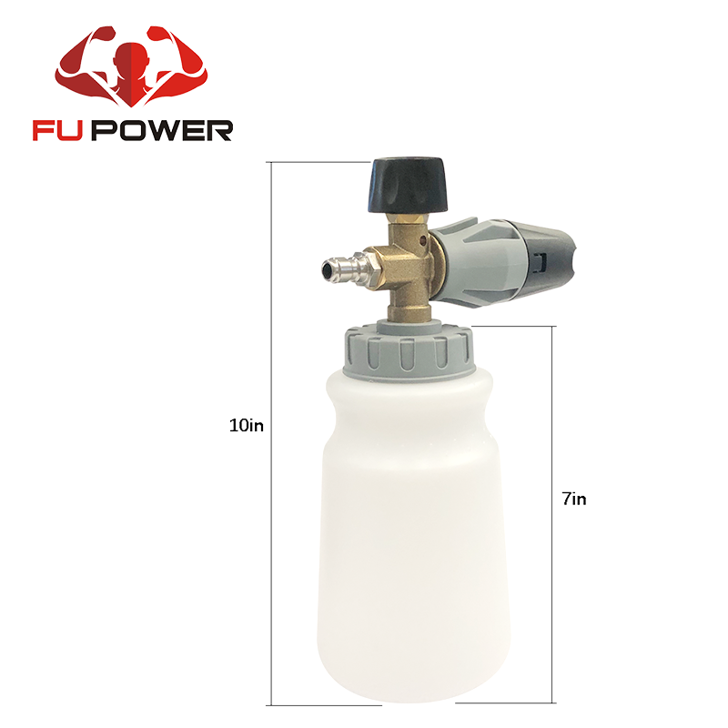 FUPOWER Snow Foam Spray Gun Car Wash Sprayer Lance Uses Hose Pipe Sprayer 1000ml Bottle High Pressure Car Washer Foam Nozzle