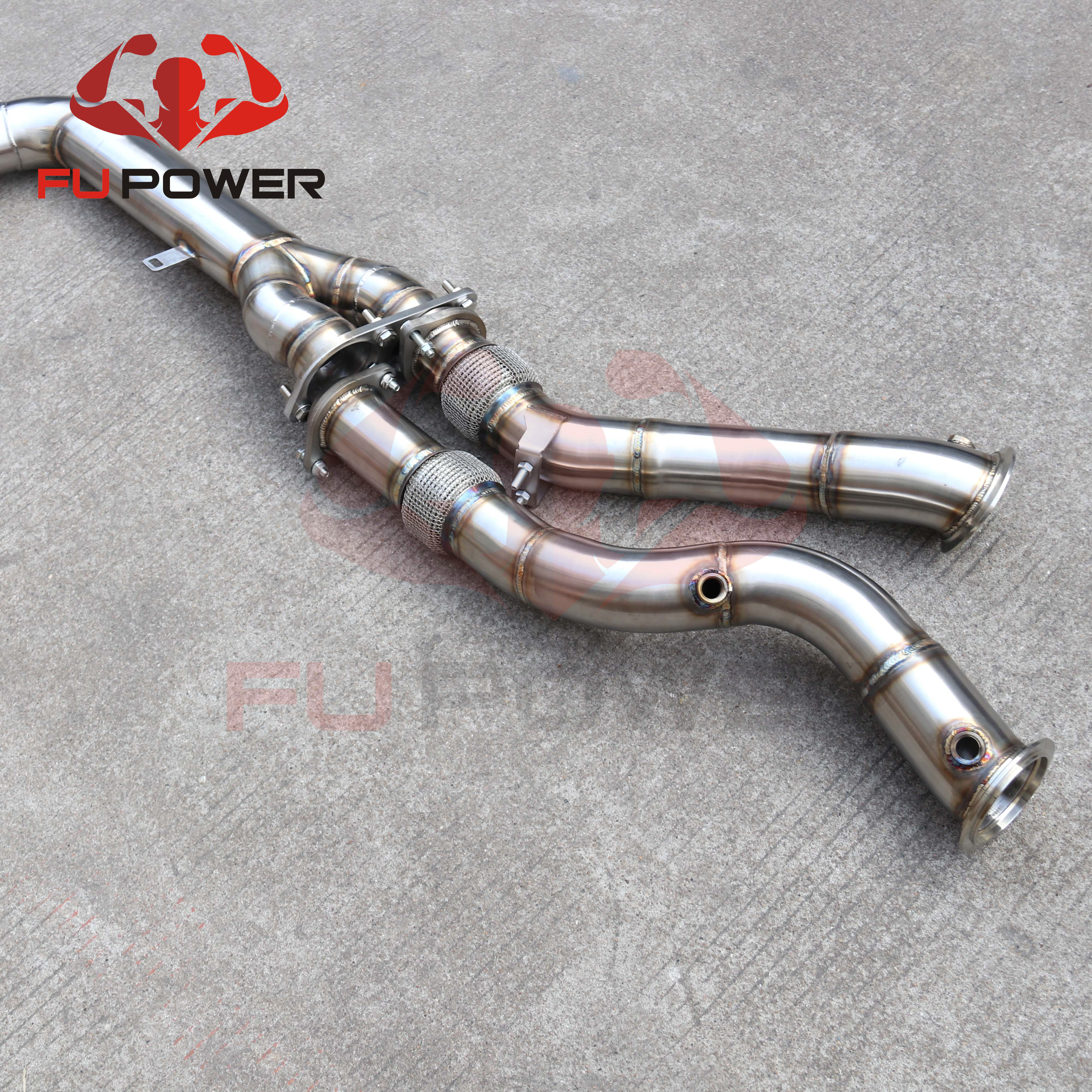 Stainless steel Mid pipe For BMW X3M/X4M F97/F98 3.0T 2019-2023 Exhaust Downpipe Car Exhaust System