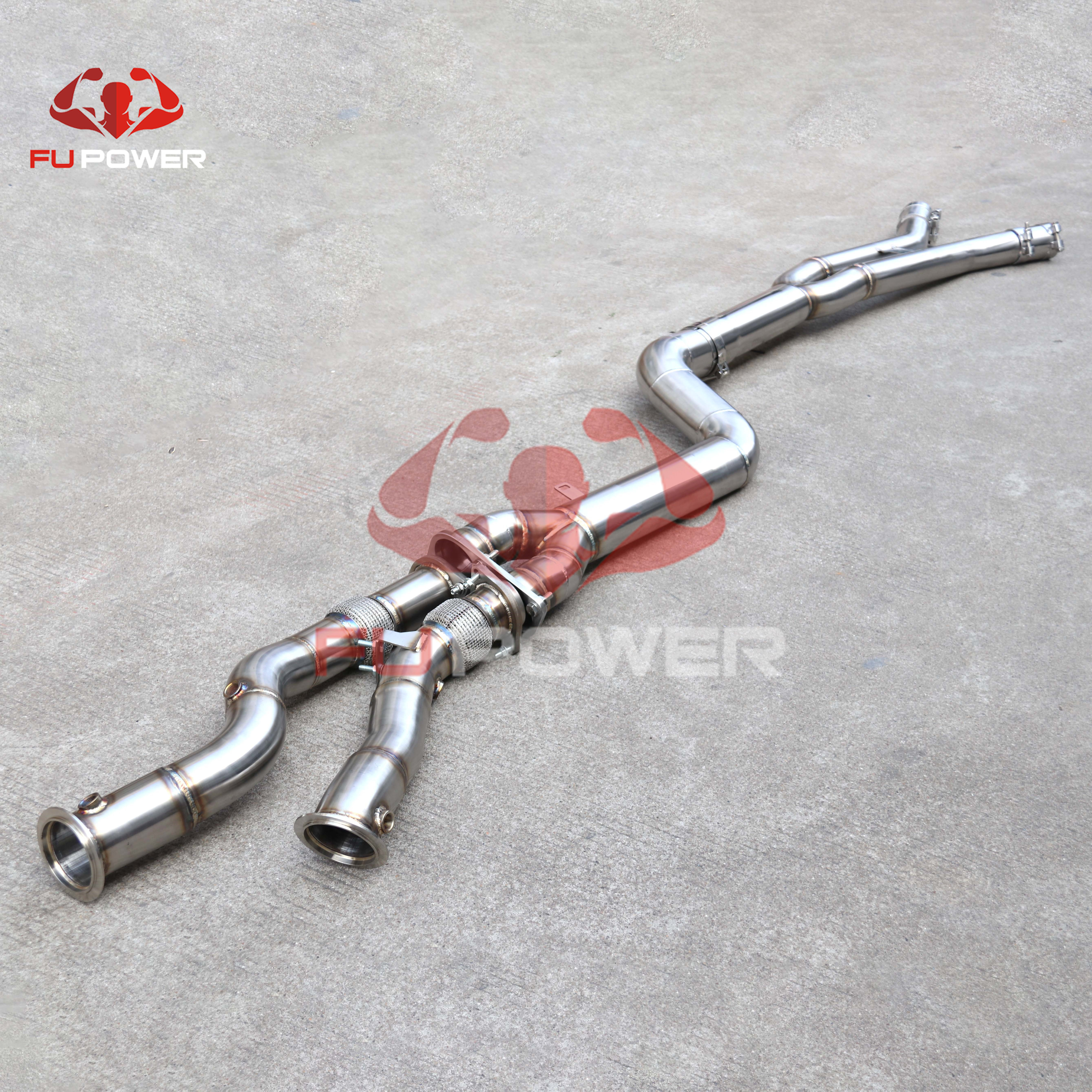 midpipe and Downpipe For BMW X3M F97 SS304 Stainless Steel  Performance Exhaust System