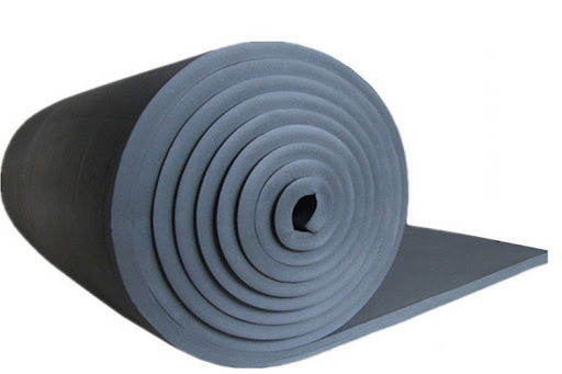 Black NBR / PVC EPT Foam Rubber Sheet  heat insulation  shock Absorption foam roll