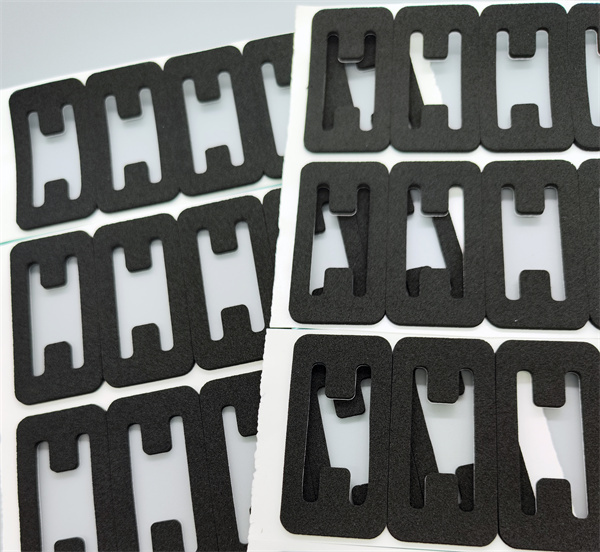 Custom Die Cutting Closed Hole Black Adhesive Rubber Silicone Rubber Neoprene EPDM Rubber Foam Hole Self-adhesive Pad