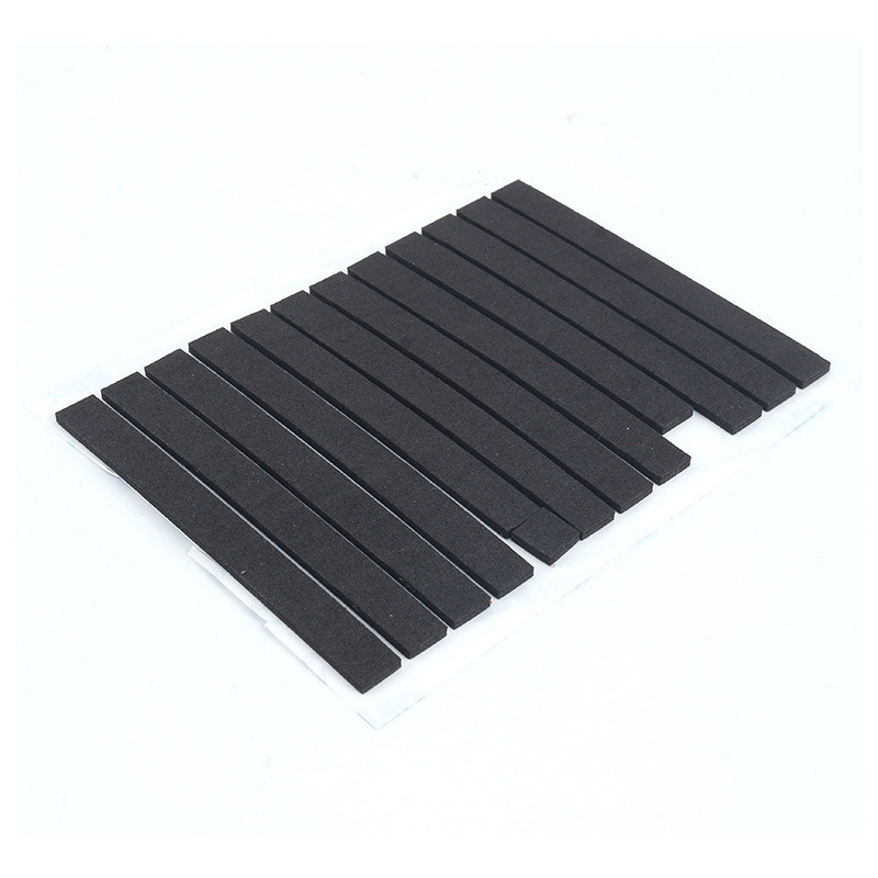 Custom Die Cut Closed Cell Black Adhesive Rubber Silicone Neoprene CR EPDM Foam PORON Gasket