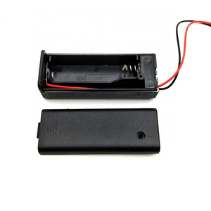 Battery Box D Cell Battery Holder 1.5V Aa Battery Holder With Switch Cover