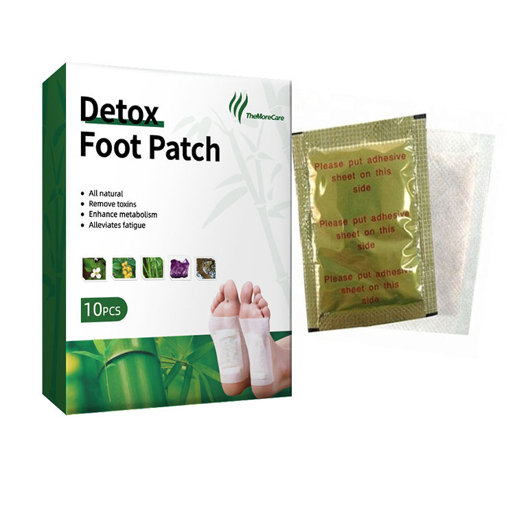 100% natural herbs detox foot patch  North America Bamboo Gold Slim Detox Foot Pads Patch