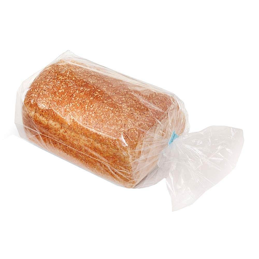 Custom Logo Print LDPE Micro Perforation Transparent Plastic Packaging Wicket Bread Bag PP Side Gusset Bag For Food Loaf Bakery