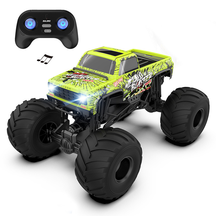 1/6 Big Wheels Off Road Monster Truck Lights Sound Shark Remote Control  RC Car for Boys