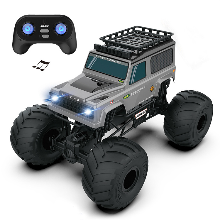 1/6 Big Wheels Off Road Monster Truck Lights Sound Shark Remote Control  RC Car for Boys