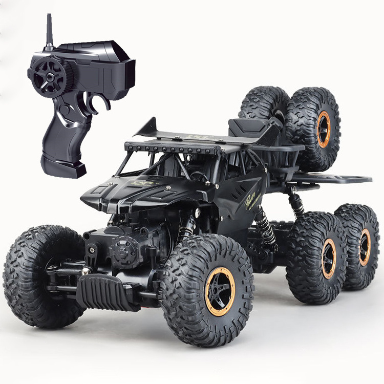 1:10 6WD Diecast Metal Monster Truck Model Rock Crawler Remote Control RC Car for Kids