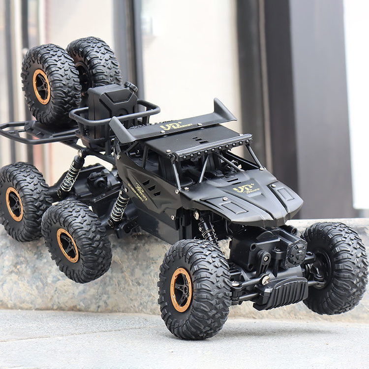 1:10 6WD Diecast Metal Monster Truck Model Rock Crawler Remote Control RC Car for Kids