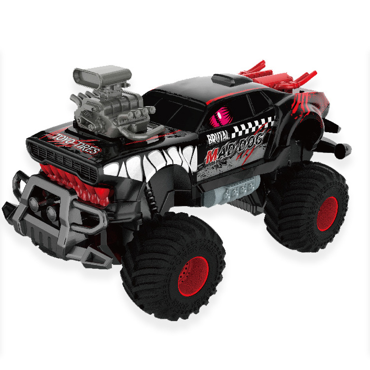 2023 New 1/14 Remote Control Monster Truck with Lights Sound Rock Crawler RC Car Toys