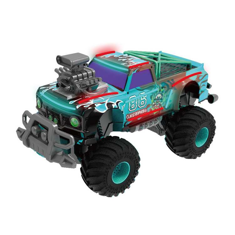 2023 New 1/14 Remote Control Monster Truck with Lights Sound Rock Crawler RC Car Toys