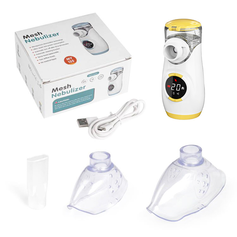 Top Supplier Medical Smart Fashion Handy Digital Rechargeable Mesh Nebulizer With Removeable Batteries