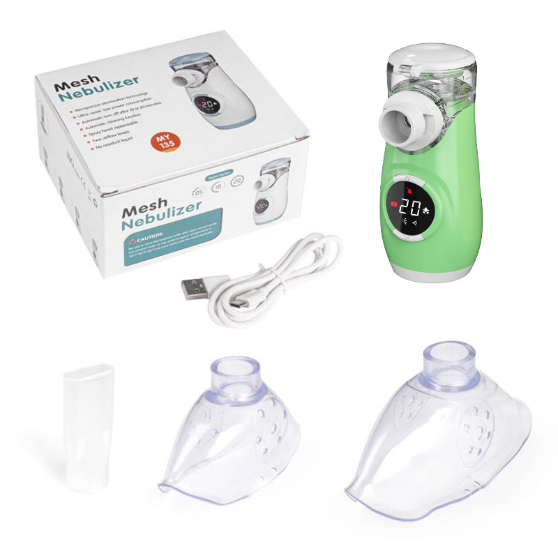 Top Supplier Medical Smart Fashion Handy Digital Rechargeable Mesh Nebulizer With Removeable Batteries