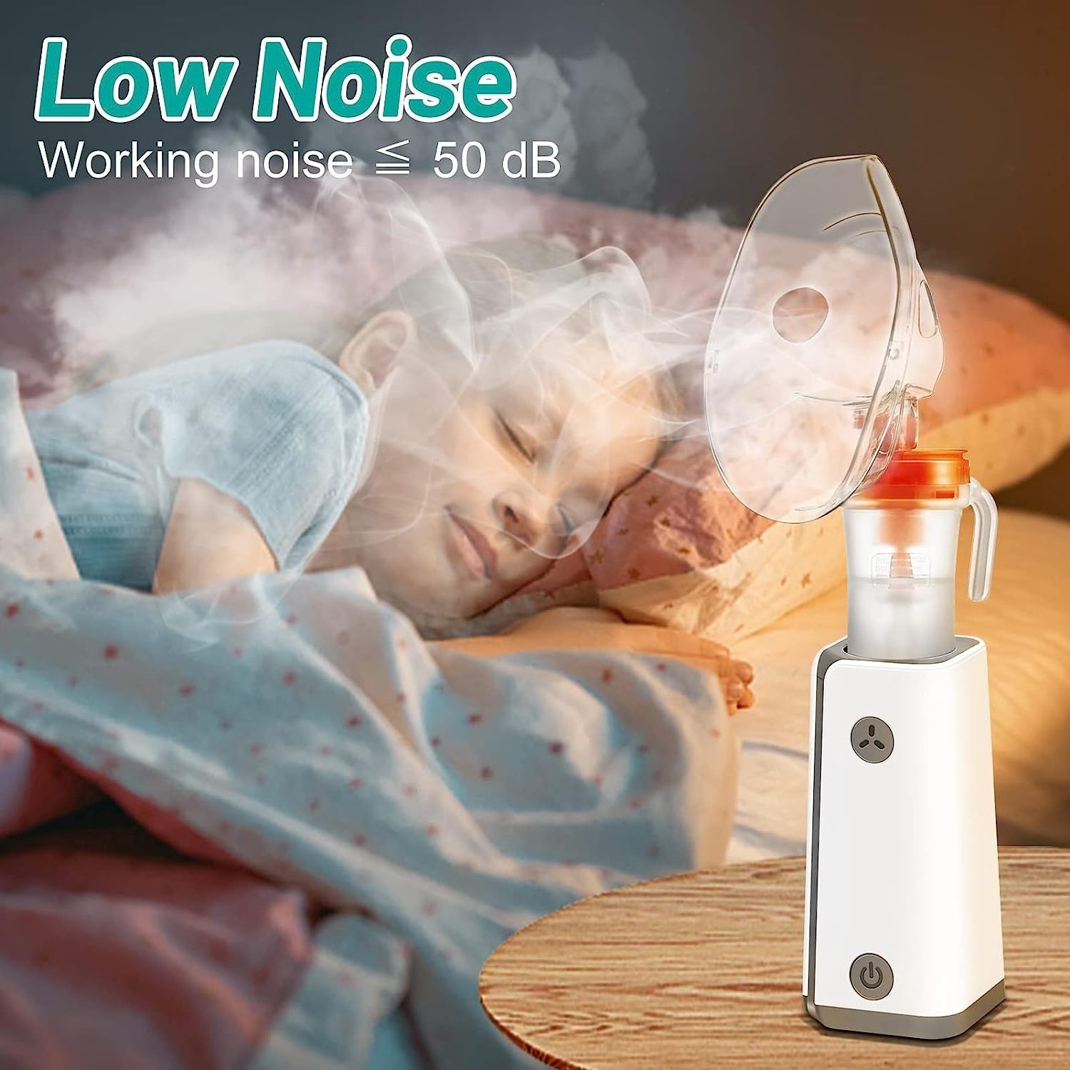 Medical Hospital Household High atomization tiny quiet compressor nebulizer inhalator for baby