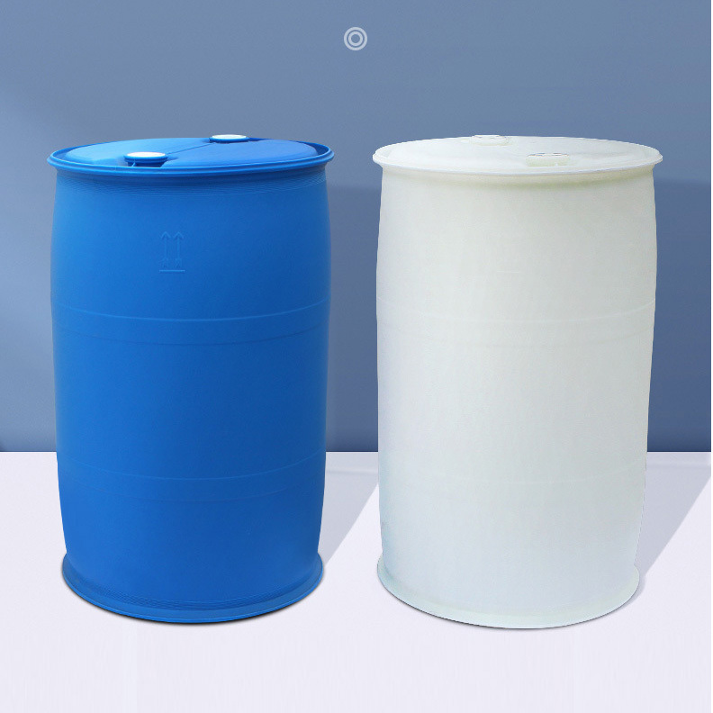 55 Gallon Plastic Barrel Closed Top Container 200 Litre Plastic Drums for Chemical Storage