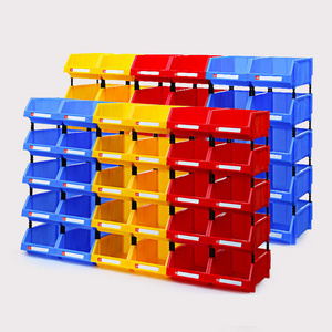 Stackable Storage Bins Garage Storage Drawers Workshop Parts Rack Container Tool Organizer for Hardware Crafts Office Supplies