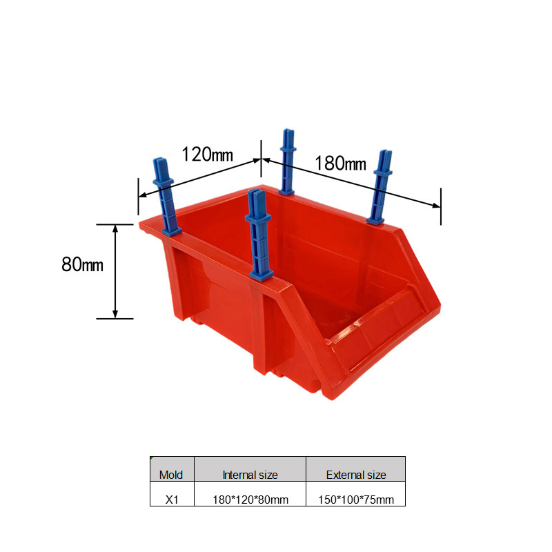 Stackable Storage Bins Garage Storage Drawers Workshop Parts Rack Container Tool Organizer for Hardware Crafts Office Supplies