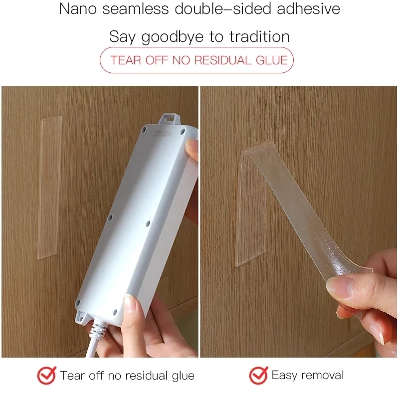 Strong Tape Double-sided Adhesive Nano Reusable Transparent Waterproof Tape Bathroom Kitchen Non-marking Glue