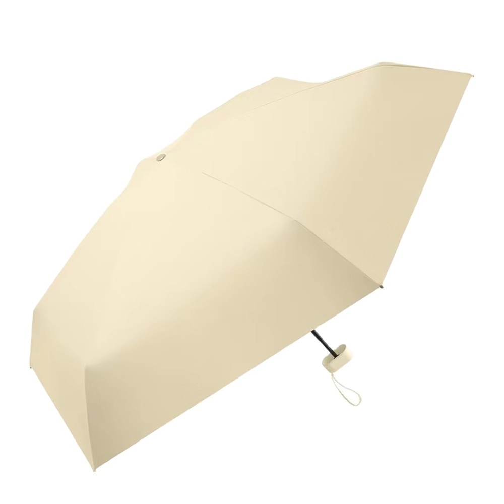 Mini Pocket Sun Umbrella Five Folding Flat Sunscreen UV Protection Rain Or Shine Dual Use Sunshade Small Portable