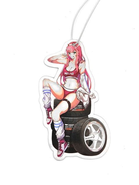 Car Air Freshener Sexy Girl JDM Culture Series Car Rear View Hanging Solid Paper Everyone's Dream Girl Series Car