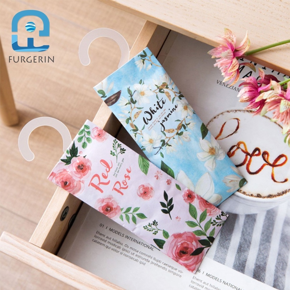 2PCS Natural Air Freshener Hanging Lavender Solid Air Refresher Scented Sachet Paper Bag Car Home Drawer Wardrobe For Garment