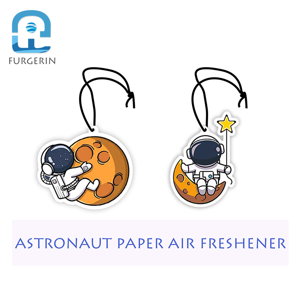 High Quality Paper Car Air Freshener  Astronaut Long Lasting Various Fragrance Deodorizing Paper Air Freshener For Car