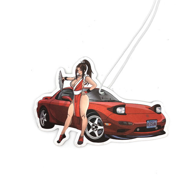 Car Air Freshener Sexy Girl JDM Culture Series Car Rear View Hanging Solid Paper Everyone's Dream Girl Series Car