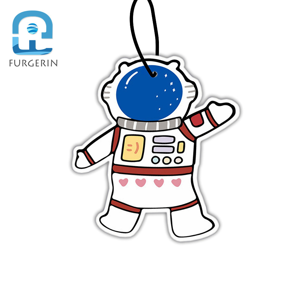 High Quality Paper Car Air Freshener  Astronaut Long Lasting Various Fragrance Deodorizing Paper Air Freshener For Car