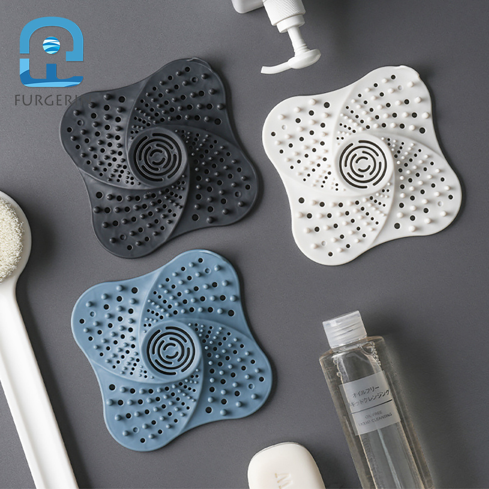 Toilet Sewer Hair Filter Kitchen Sink Plug Prevention Blocking  Odor Handle Prevent Dirty Wash Basin Silicone Floor Drain Cover