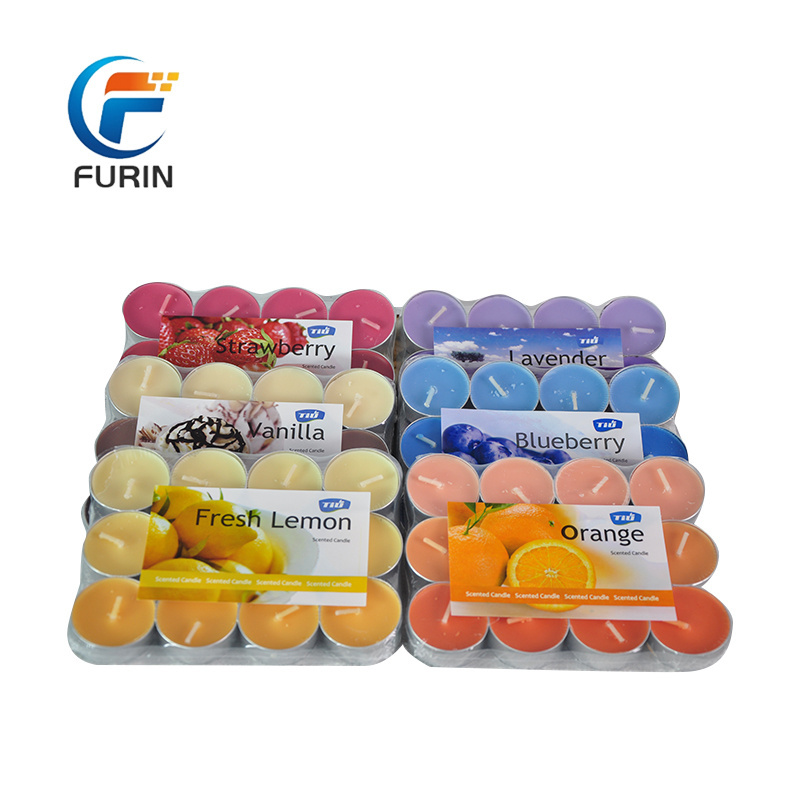 12 Packs Wholesale Candle Wedding Party Giveaways Flameless Oil Scented Gradient Tea Light Candles