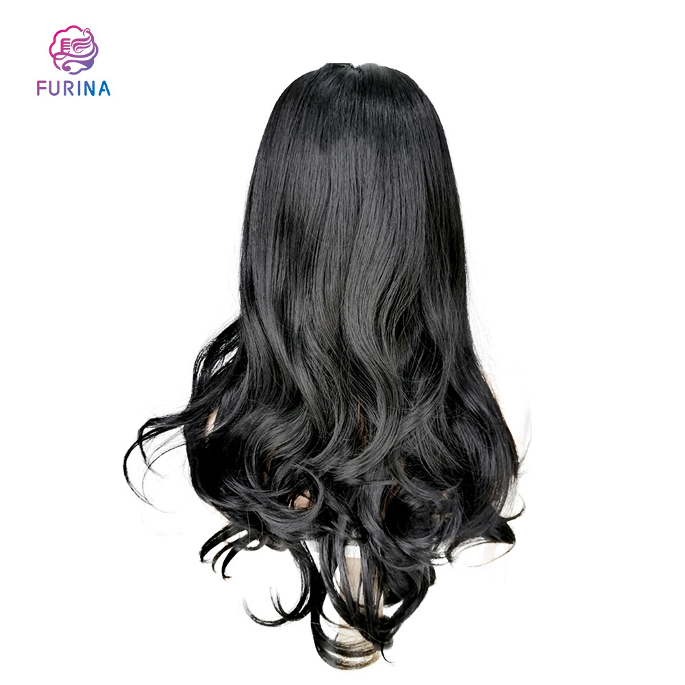 Furina 2*4 U part lace closure tangle free synthetic lace wig synthetic wigs heat resistant freedom official store synthetic wig