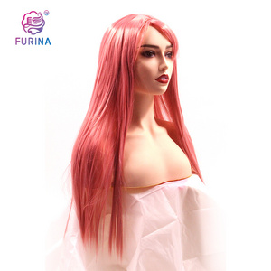 Furina Fashion Young girl's favourite pink synthetic wigs freedom synthetic wigs african american synthetic wig for white women