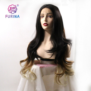 Furina a variety of choices Wholesale synthetic wigs front lace wave 26 inch Futura fiber synthetic wigs heat resistant wigs