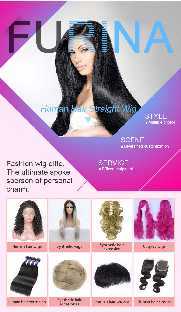 Furina 2*4 U part lace closure tangle free synthetic lace wig synthetic wigs heat resistant freedom official store synthetic wig