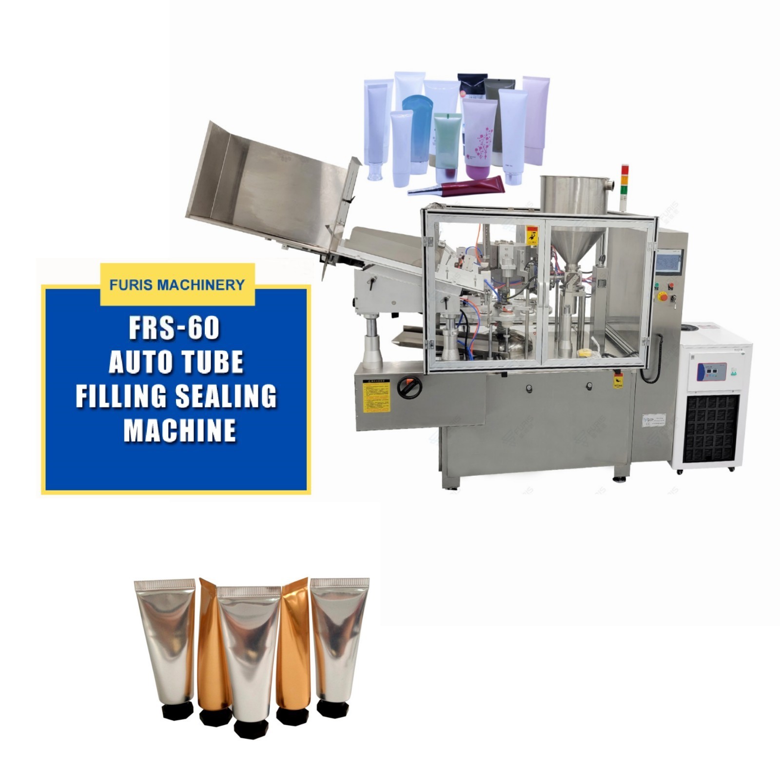 Auto Soft Toothpaste cream sunscreen Tube Cosmetic Tube Filling Sealing Machine filling seal machine test tube filling machine