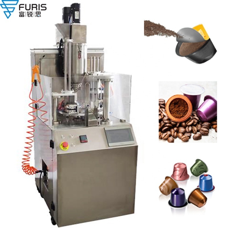 China Automatic Nespresso Coffee Filling Packing Machine Rotary K Cup Fill Seal Machine coffee pod sealing machine