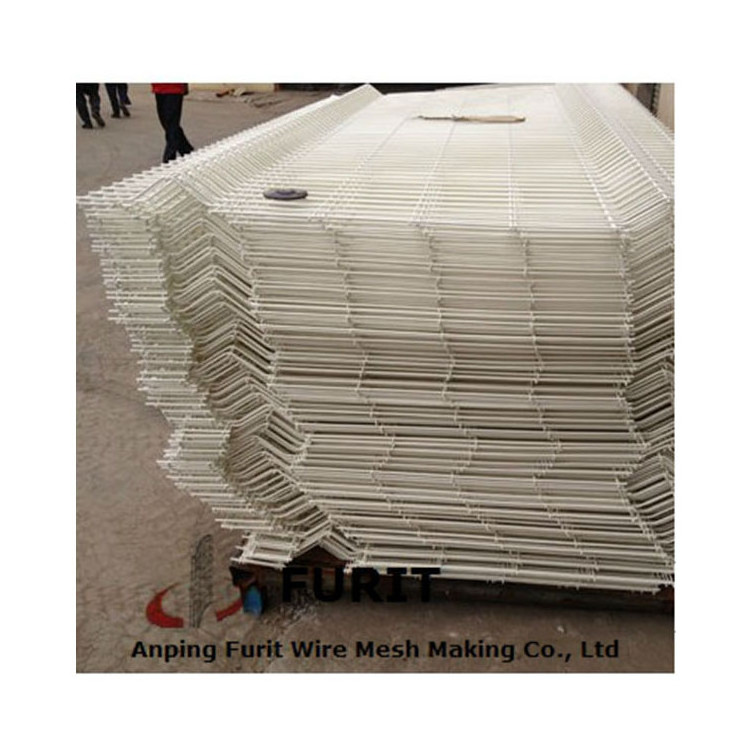 White fence panels/dismountable fence sheet panel/metal fencing mesh sheet