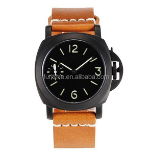 top sale for man leather water resistant watch seagull st19 visible movement mechanical watch accessories parts