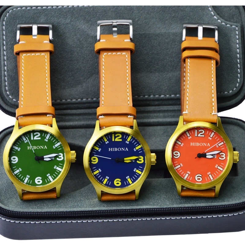 Cheap price Japan Movement PC21 Quartz Watch Brass Case Watch Vintage design high quality watches