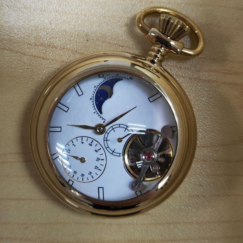 New Arrival Custom Gold Retro Two-faced OEM japan movt mens antique best gift engraved vintage mechanical pocket watch