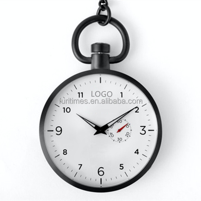 Custom Logo Price Pocket Watch Japanese Miyota Movt Stainless Steel Quartz Pocket Watch with Chain