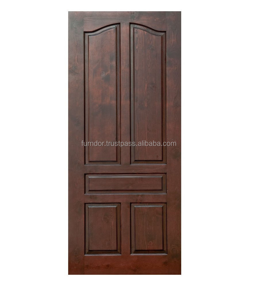 High quality solid wooden knotty pine entry interior door minimalist design finished surfaced interior entry door ready stock