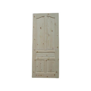 Malaysia Leading Wholesale Manufacturer Solid Wooden Door Knotty Pine Wood Interior Door Preferable for Coffee Shop Office Use