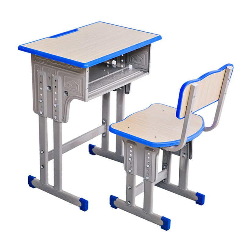 study table and chair for student adjustable classroom single desk chair set