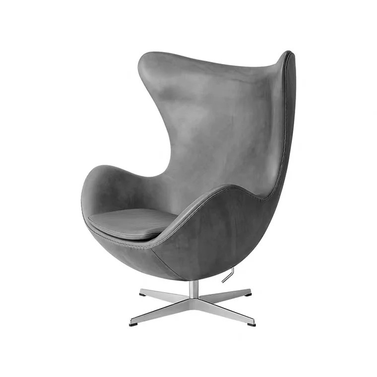 Modern Living Room Furniture Leisure Egg Shape Chair with Swivel Base